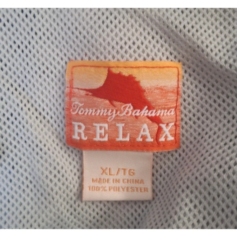 Tommy Bahama Relax Mens XL Blue Tie Dye Board Shorts Swim Trunks Mesh Lining